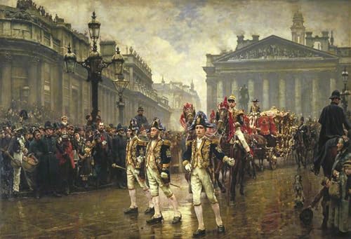 Pintura sobre lienzo el nueve de noviembre William Logsdail adios a paredes vacias