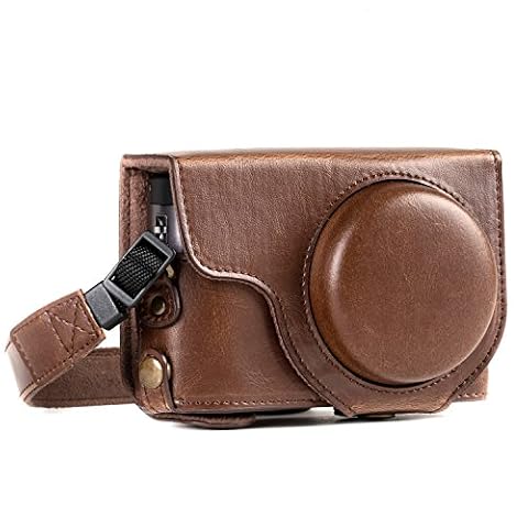 Megagear Ever Ready Etui do Aparatu, Brązowy, do Panasonic Lumix DC-TZ95, DC-TZ90