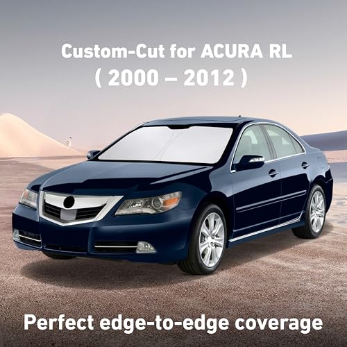 Image of Econour Windshield Sunshade for Acura RL 2000-2010, 2011, 2012 Sun Visor for Front Window Sun Shade Cover, UV Blocker & Protector, Car Accessories
