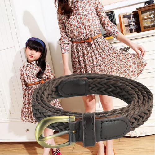 Handwoven Waxed Rope Belt Thin Waistband Classical Retro Design Waist Girdle for Daily Wear and Parties2