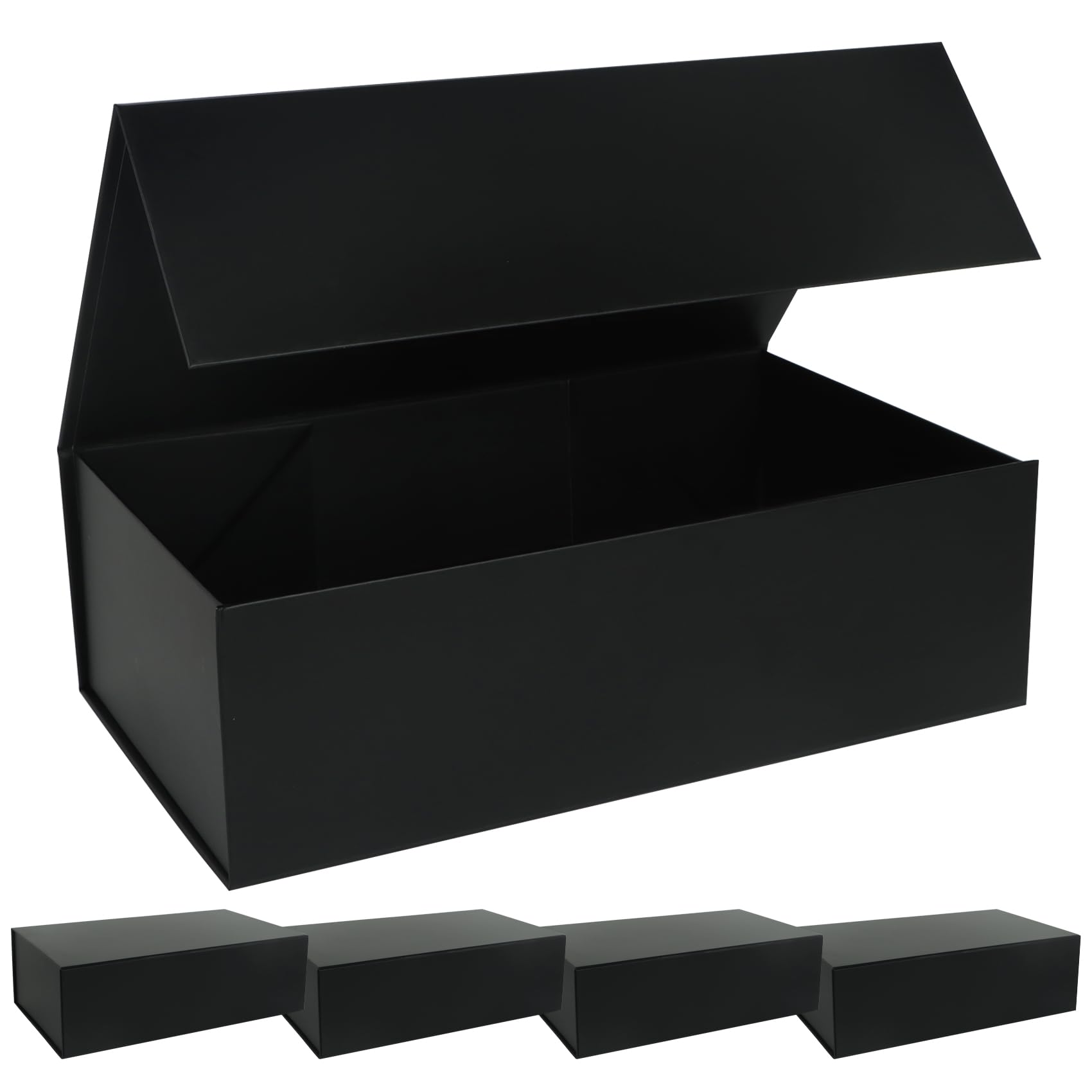 Amazon.com: LFBOX Black Gift Box with Magnetic Lids 13.8x8.3x4.4