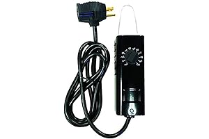 TPI KT121 Industrial Series Thermostat with Extended Cord for Enhanced Temperature Control