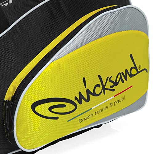 Raqueteira Quicksand Fun Beach Tennis Preta e Amarela