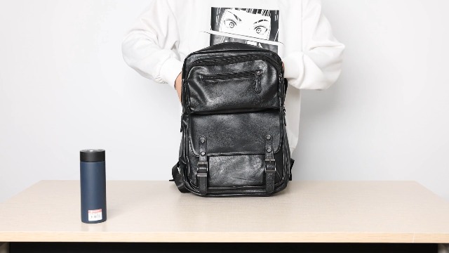 Amazon.com: ORILOOSEN PU Casual Backpack，Men Women casual Leather