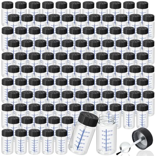 Image of Mumufy Touch up Paint Bottle with Brush Mixing Ball, Clear, 120 Pcs