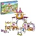 LEGO Disney Princess Le Scuderie Reali di Belle e Rapunzel, Set da Costruzione con Cavallo Giocattolo e Mini Bambole, 43195