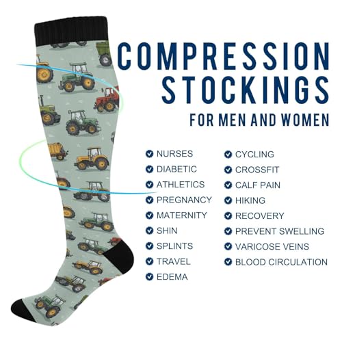 Image of Pigsaly Red White Polka Dot Womens Compression Socks Athletic Tube Sock Knee High Socks Outdoor Sport Socks