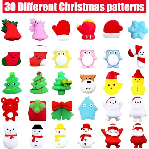 LATERN 60Pcs Christmas Mochi Squishy Toys - Image 4
