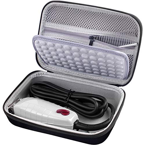 Case for Andis Professional T-Outliner Beard/Hair Trimmer, Model GTO 04710/04603/ 04775, with Mesh Pocket for Attachment Set