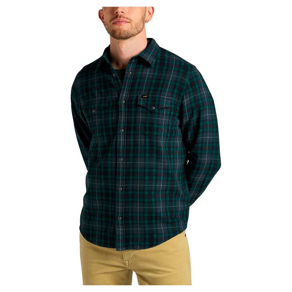 Lee Clean Regular Western Camiseta, Rückenne, L para Hombre