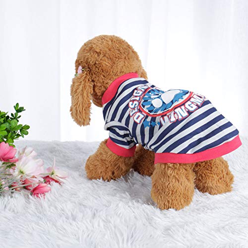 Camiseta para perro de algodón uxcell talla L miniatura 2