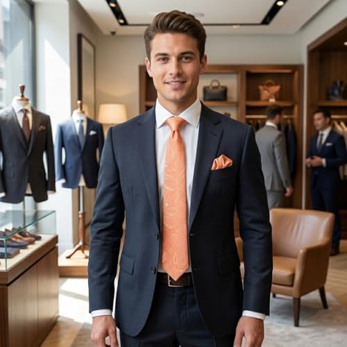 Image of joy alice 70 Colors Ties Set Men Mixed Color Necktie Handkerchief Cufflinks Brooch 3.15 Formal