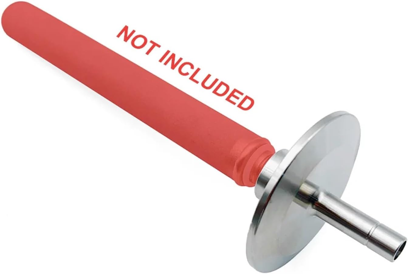 Carbonation Stone Adapter 2inch Clamp X1/4' Threads Beer Stainless Steel