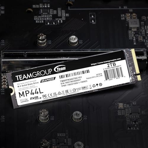 Image of TEAMGROUP MP44L 2TB SLC Cache NVMe 1.4 PCIe Gen 4x4 M.2 2280 Laptop&Desktop SSD (R /W Speed up to 4800 /4400MB /s) TM8FPK002T0C101