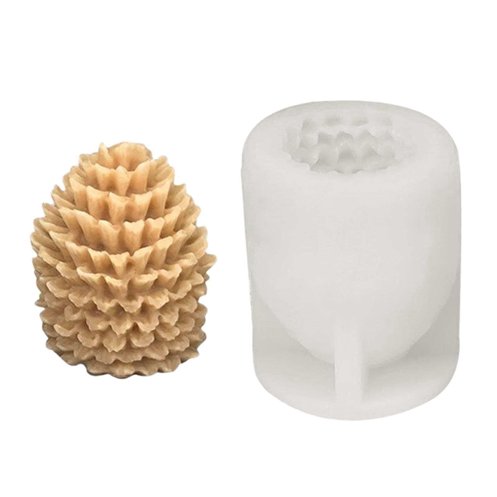 Kalttoy Molds 3D Pinecone Silicone Castings Molds Plasters for Christmas Decoration