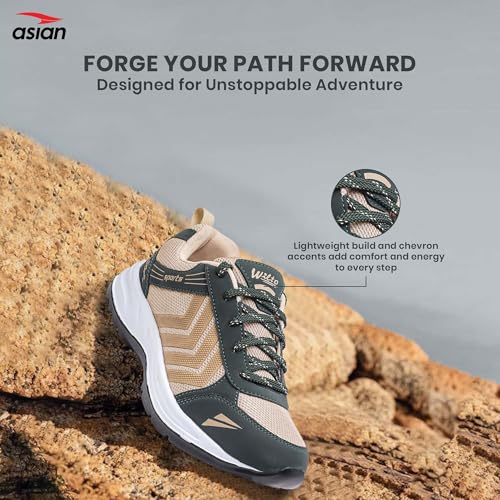Image of ASIAN Wonder-14 Men's Sports Shoes | Lightweight, Breathable Sneakers with Cushioned Sole & Anti-Slip Grip | Perfect for Running, Walking, Gym & Daily Casual Wear