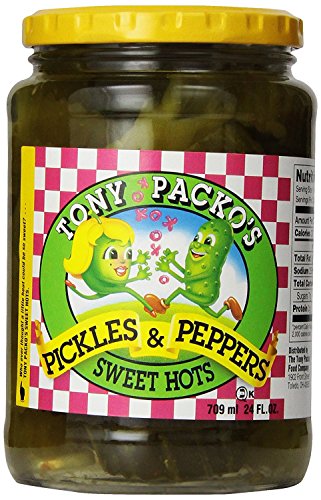 Tony Packos Sweet Hot Pickles and Peppers