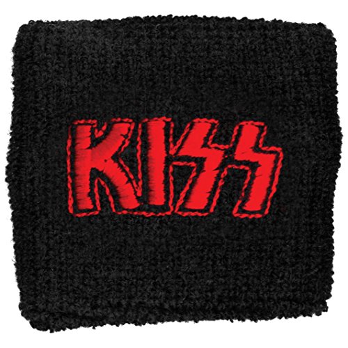 KISS Men's Logo Athletic Wristband Black