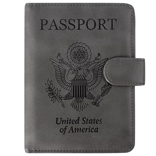 ACdream RFID Passport & Vaccine Card Holder Gray