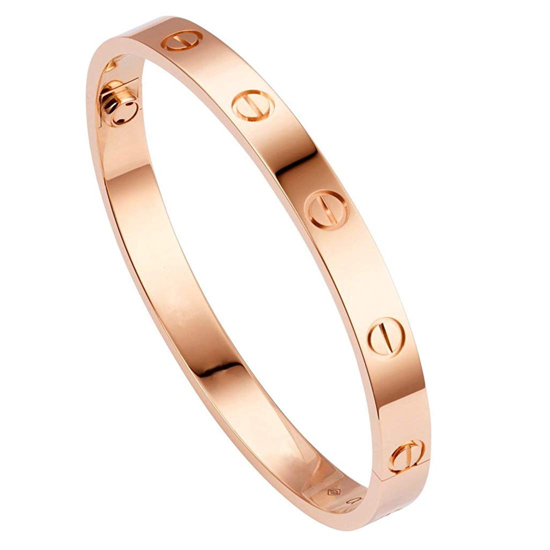 Peora 18K Rose Gold Plated 316L Stainless Steel Kada Bracelet for Men and Women (B07PQ6YG84) Amazon Price History, Amazon Price Tracker