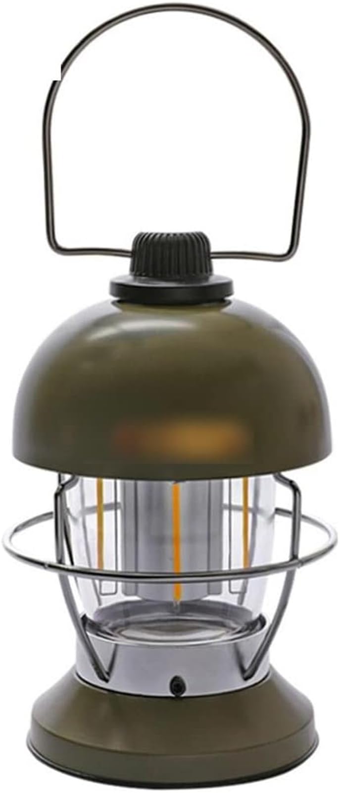 Tragbare Campinglaterne – Zeltlampe mit USB-Ladekabel, Stimmungsbeleuchtung für Abenteuer im Freien, kompaktes Design (grün)