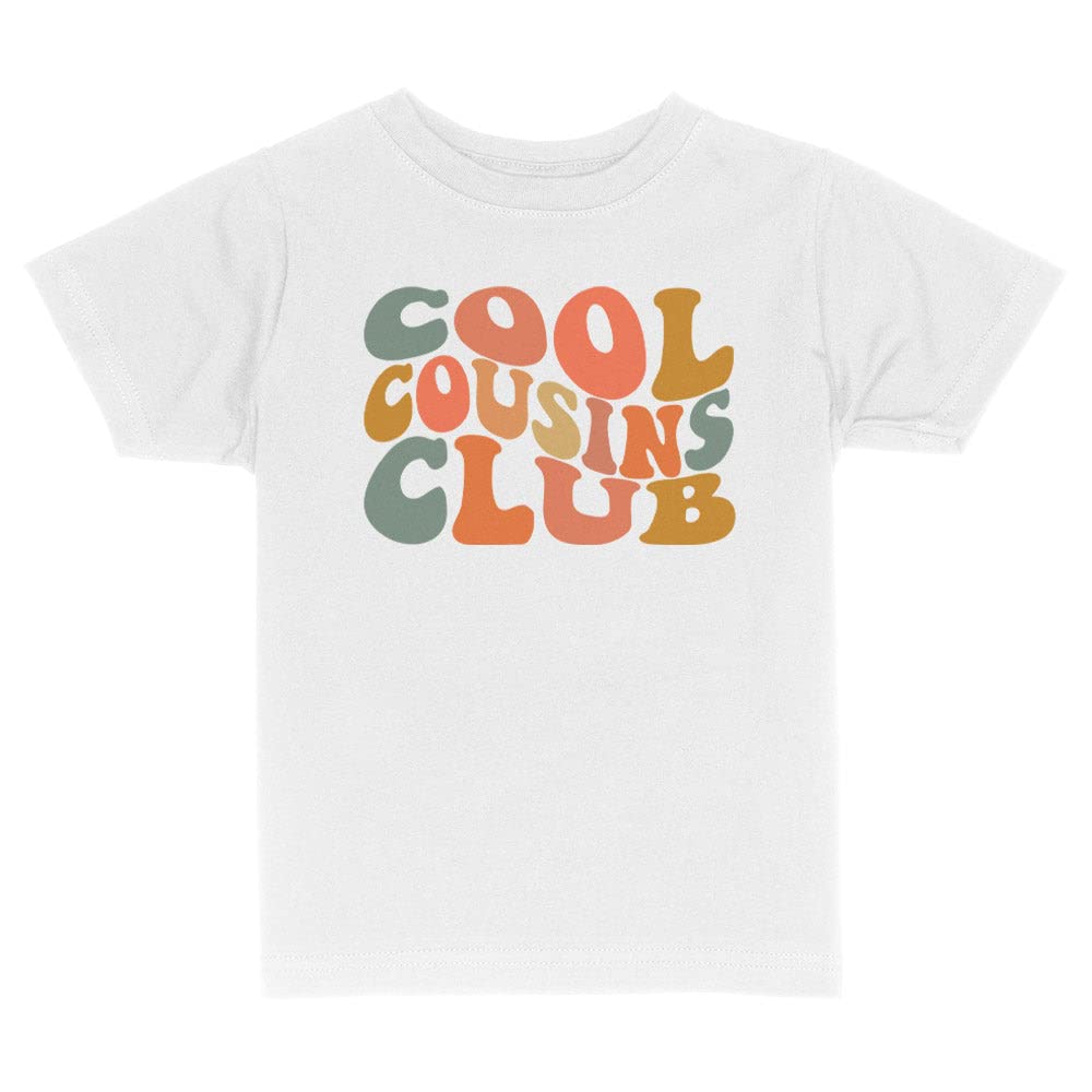 Cool Cousins Club Toddler Kids T-Shirt 5T White