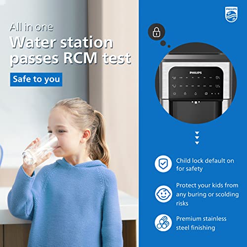 Philips-Water-ALL-IN-ONE-Water-Station-Hot-Cold-Filter-Water-Dispenser-28L-Capacity-6-Temperature-Presets-Touch-screen-SilverBlack-One-Size-ADD598031