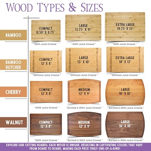 Tabla de cortar rectangular de madera Tayfus personalizada miniatura 3