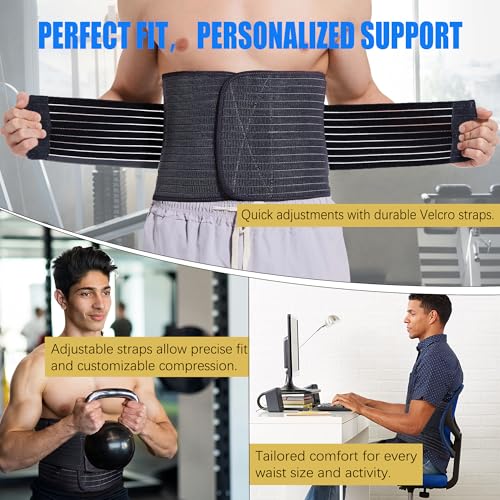 Faja abdominal ajustable para hombre talla grande miniatura 3