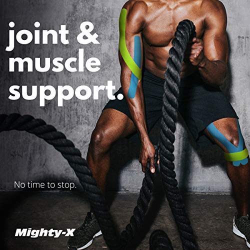 (3 Uncut Rolls) Waterproof Kinetic Tape for Knees and Shoulders + 50 Video Guides - Immediate Pain Relief - Use as: Knee Tape, Muscle Tape, Shoulder Tape - 16.4ft - Latex Free - Great Adhesion - Thumbnail 5