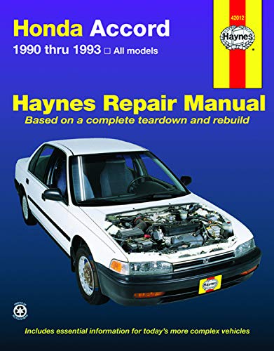 Honda Accord (90-93) Haynes Repair Manual