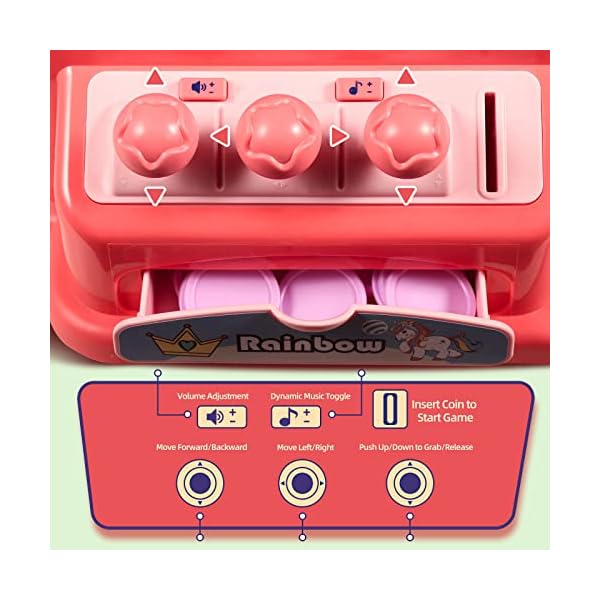 Mini-Claw-Machine-for-KidsElectronic-Arcade-Game-Indoor-Toy-for-Tiny-Stuff-Small-Fun-Cool-ThingsCandy-Vending-Machine-ToyUnicorn-Toys-for-GirlsGreat-Birthday-Gift-for-6-7-8-9-Year-Old Mini-Claw-Machine-for-KidsElectronic-Arcade-Game-Indoor-Toy-for-Tiny-Stuff-Small-Fun-Cool-ThingsCandy-Vending-Machine-ToyUnicorn-Toys-for-GirlsGreat-Birthday-Gift-for-6-7-8-9-Year-Old
