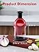 Food Chopper, Hand Chopper Dicer Easy to Clean, Manual Slap Vegetable Cutter Onion Dicer, Garlic Mincer for Onion, Nut, Tomato, Pepper, Celery, etc, Red