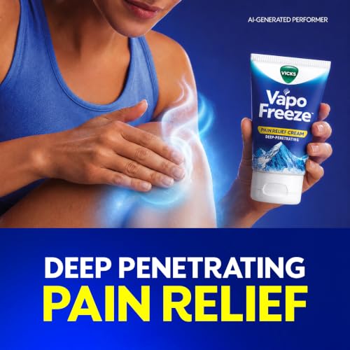 Vicks VapoFreeze Topical Pain Cream 3.0oz, Maximum Strength Menthol+ for Muscle Pain Relief, Joint Pain Relief, Knee Pain Relief, Back Pain Relief, Cream for Pain Relief, Topical Pain Relief - image 8