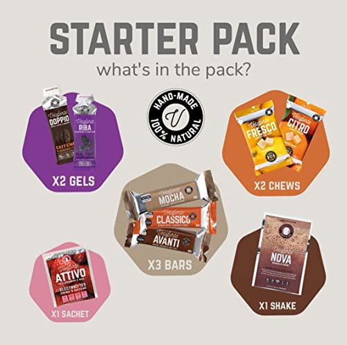 image for Veloforte Starter Pack - Premium Box of 3 Energy Bars, 2 Energy Gels, 