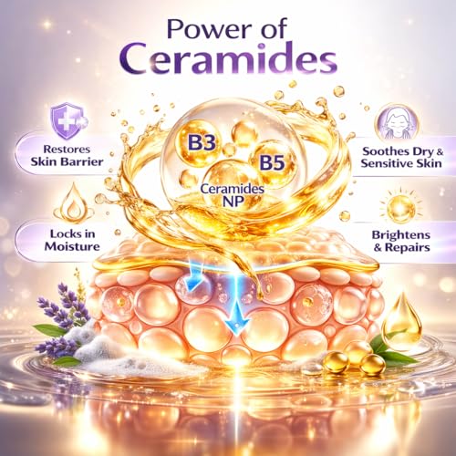 Image of Ceramide Skin Cleanser for All Skin Types with Ceramide NP, Niacinamide & Panthenol | Gentle Barrier Supporting Cleanser 125ml