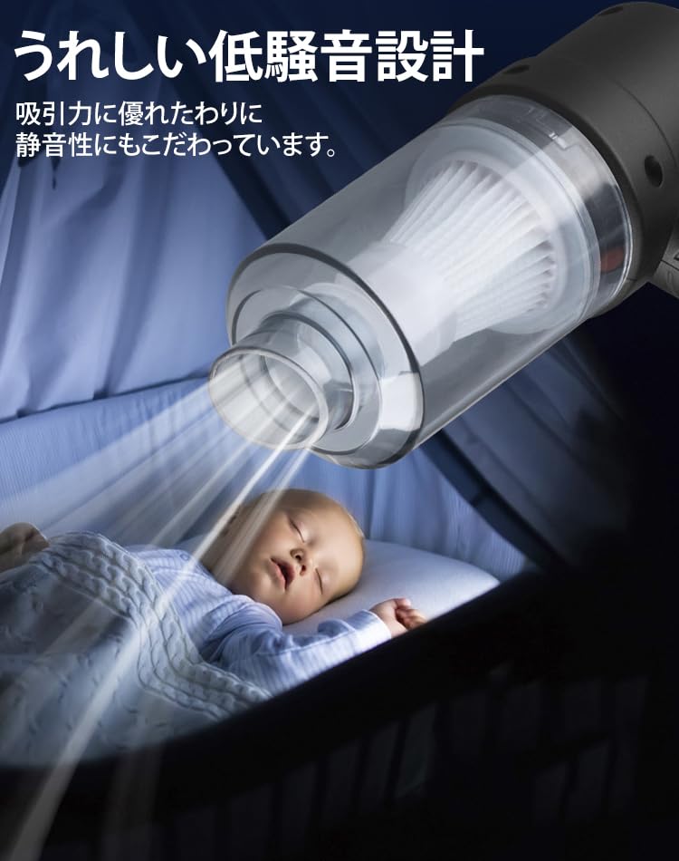 Amazon | 15000Pa 強力吸引力 ハンディクリーナー 車用掃除機 多機能