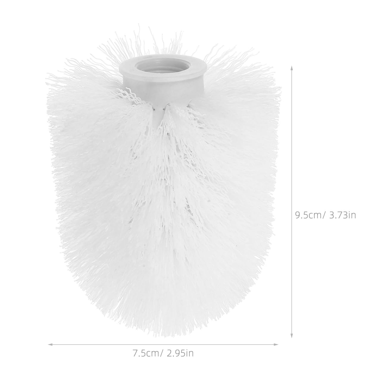 3st Wc-ersatzbürstenkopf Ersatzköpfe Für Toilettenbürste Wc-reinigungskopf Kopf Der Toilettenschüssel Toilettenreinigungsbürsten Wc-bürsten-nachfüllkopf Plastik Weiß Glas