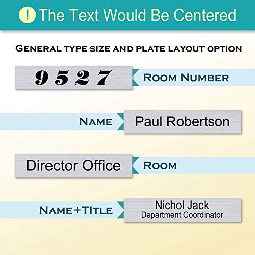 Personalized Office Engraved Name Plate With Wall Or Desk Holder 2"X10" #TOP4