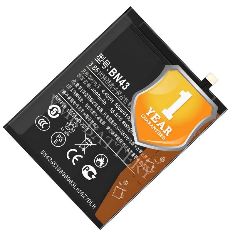 Image of Original BN43 Battery Compatible for Xiaomi Redmi Note 4 (2016100) - (4100mAh) - 1 Year Warranty K7