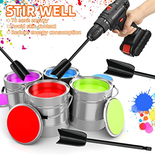 10 Stück Epoxidharz Mischpaddel Mixer Aufsatz Bohrmaschine für Harz Epoxidharz Rührer Farbrührer Wiederverwendbar Farbrührer Bohrmaschine Epoxidmischer für Weihnachten Epoxidharz