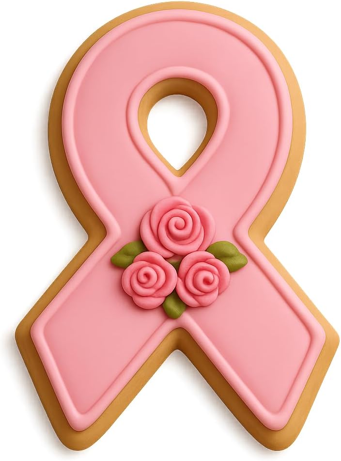 Pink Awareness Ribbon Cookie Cutter - 4.5x2.75 Inches, Perfect for Fundraisers and Charity Events - Image 5
