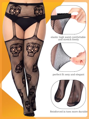 Image of Jadive 6 Pairs Plus Size Fishnet Tights