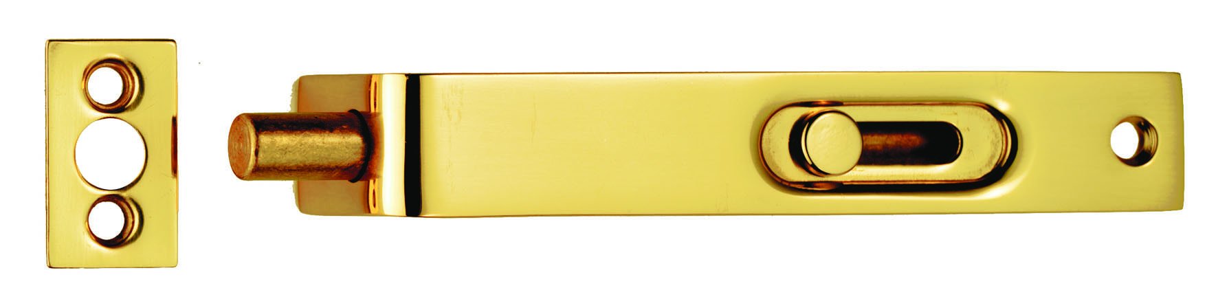 Carlisle Brass Polished Brass Flush Bolt (Sunk Slide)