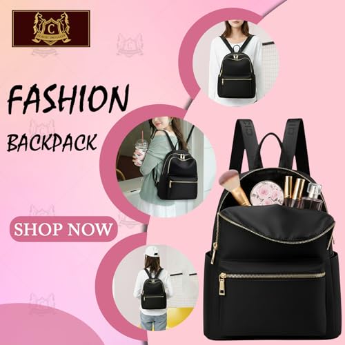 Image of Ethnic Style Waterproof Oxford Backpack for Women & Girls | Fashion Travel Canvas Look Nylon Bag | Large Capacity Printed Laptop Backpack for College