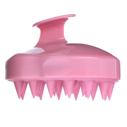 Cepillo de champú para el cuero cabelludo para el cuidado de la caspa, relajante cerdas de silicona suaves y flexibles para el cabello húmedo, seco,