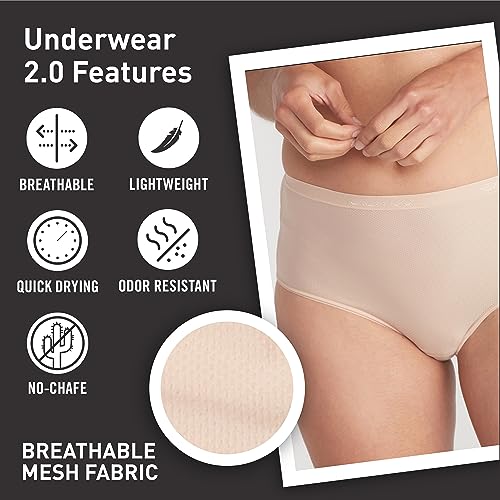 Image of ExOfficio Women's Give-N-Go 2.0 Full Cut Brief - Breathable Durable Easy Care Travel Underwear