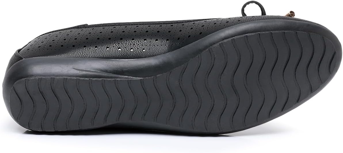 GAWBAW Women's Ballet Flats Shoes Comfortable Slip On Casual Dress Flats Low Wedge Ballerina Walking Flats for Women