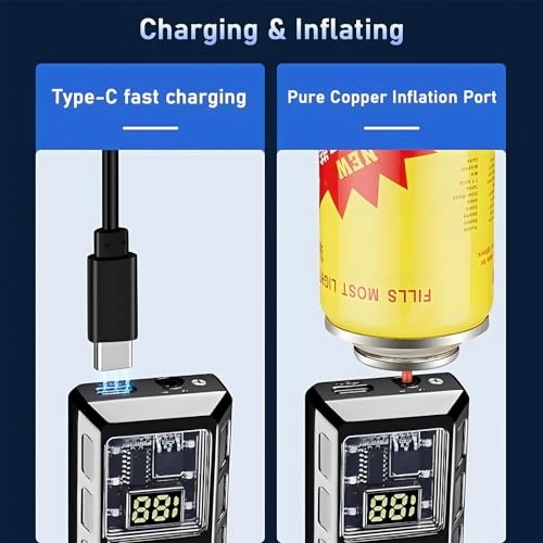 Encendedor Eléctrico Dual Flame con Display LED y Recargable miniatura 7
