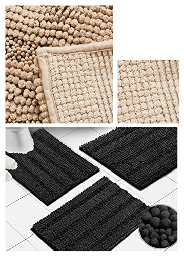 Claean-Acces-Home Toilettendeckelbezug Zweiteilige Badezimmer-Anti-Ski-Neil-Matten, Heimmatten, Badezimmermatten, Teppiche-Blauer See_43*61+50 * 80+50 * 50 (U) – Bild 8